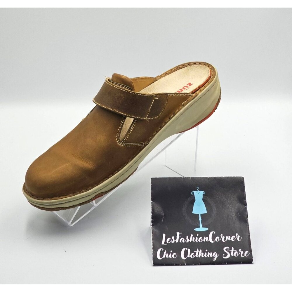 Zumfoot Women's Brown Leather  Slip-On Clog Size 11.5 (42M) 2534 - Picture 16 of 16